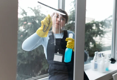 Nettoyage de vitres intérieures et extérieures à Laramière